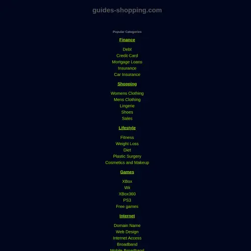 Guides Shopping