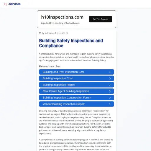 H10 Inspections