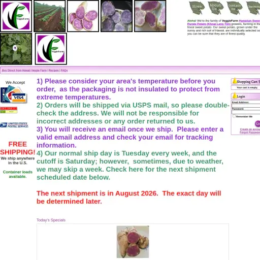 VeggieFarm E-Commerce Web Site
