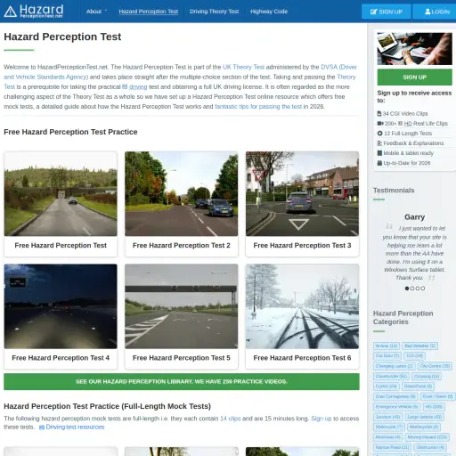 Hazardperceptiontest