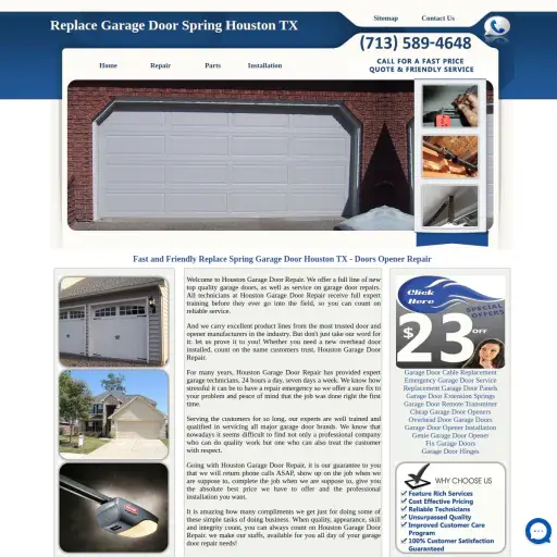 Houston TX Garage Door Repair