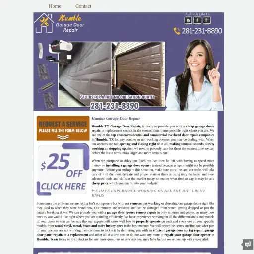 Humble Garage Door Repair