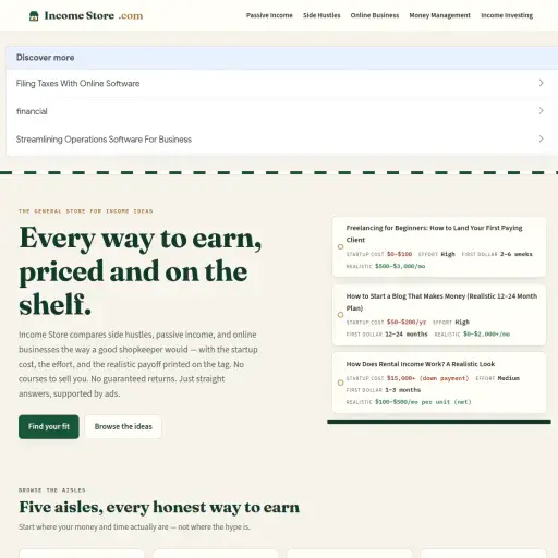 Income Store