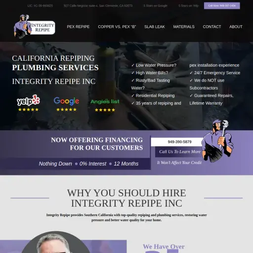 Integrity Repipe Inc