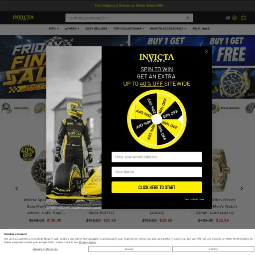 Invicta Watch Stores
