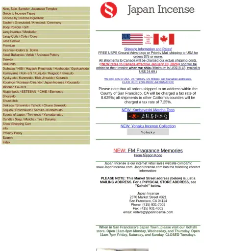 japanincense.com