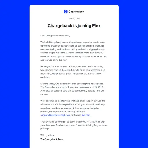 Chargeback