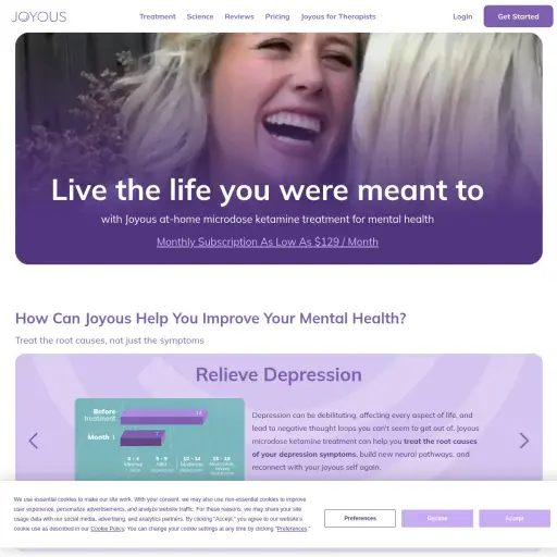 Joyous - Low-Dose Ketamine Treatment