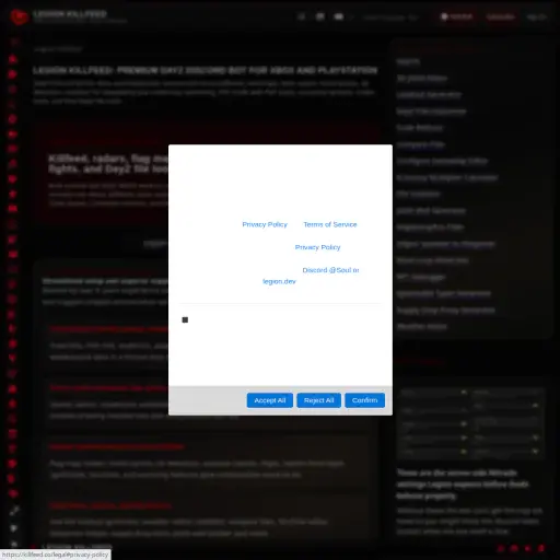 Legion Killfeed - DayZ Discord Bot