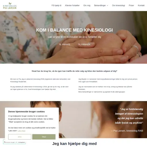 Kinesiolog Pia Larsen