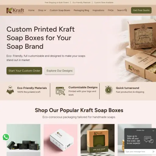 Kraft Soap Boxes