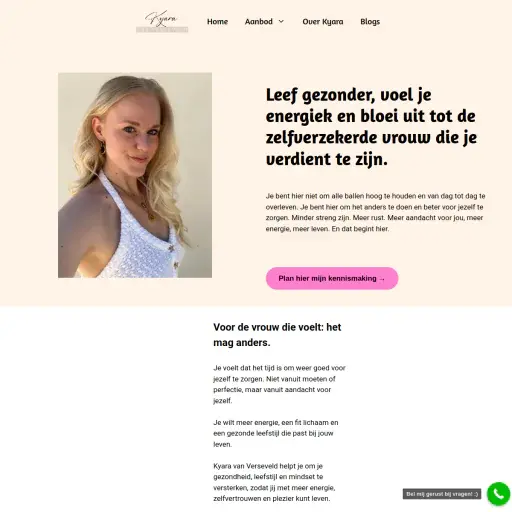Kyara van Verseveld Orthomoleculair Therapeut