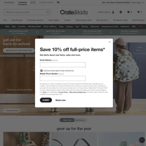 Crate and Barrel
