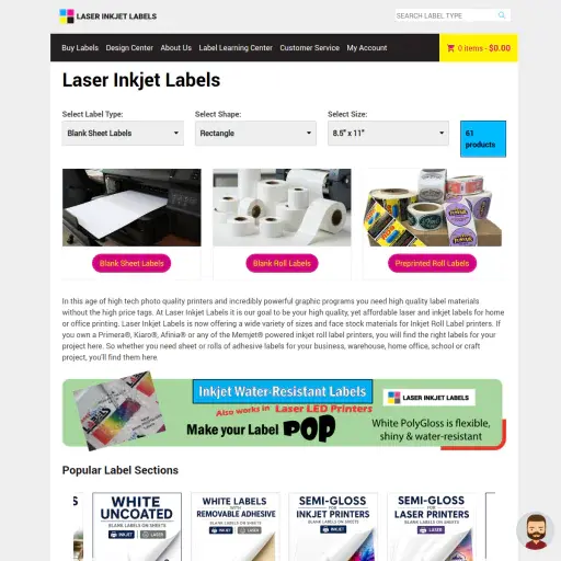 LaserInkjetLabels.com