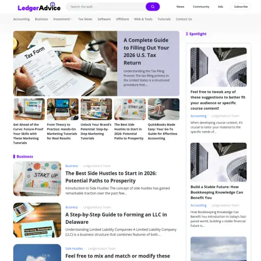 Ledger advice