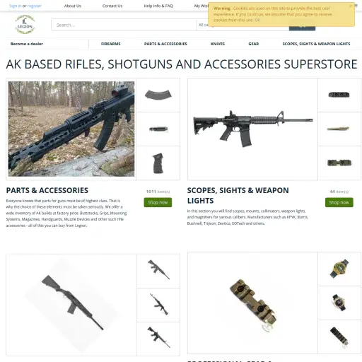 AK Rifle, Shotgun and Accessories by Legion USA