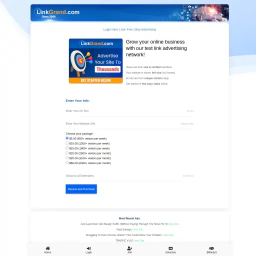 LinkGrand - Get Paid To Click