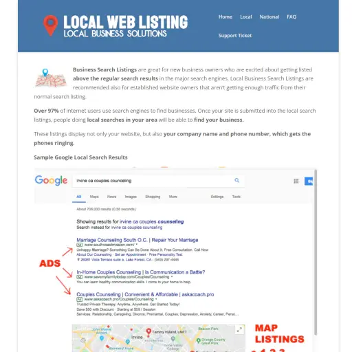 Localweblisting