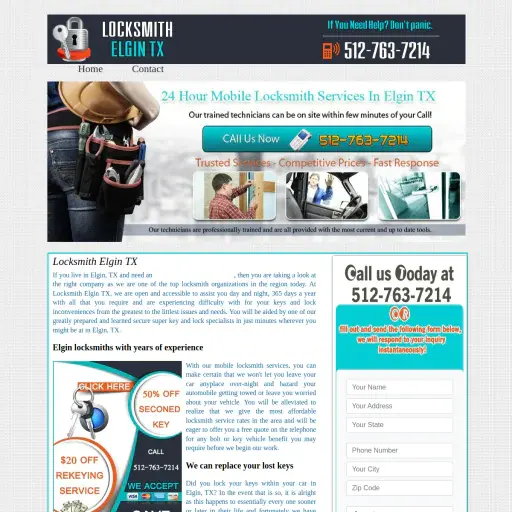 Locksmith elgin tx