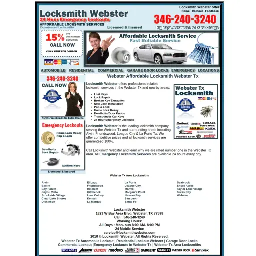 Locksmith Webster