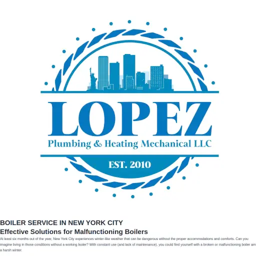 Lopez Plumbing & Heating Mechanical LLC