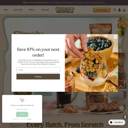 michelesgranola.com
