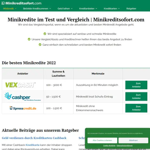 Minikreditsofort