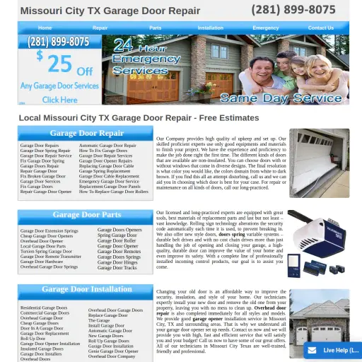 Missouri City Garage Door Repair