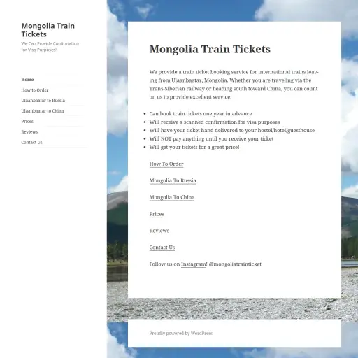 Mongoliatraintickets