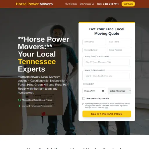 Horse Power Movers Of Tennessee LLC