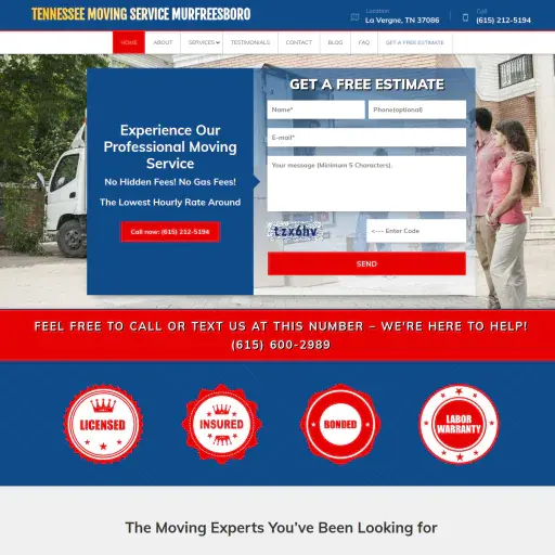 Tennessee Moving Service Murfreesboro