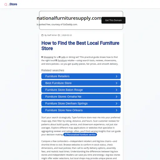 Nationalfurnituresupply