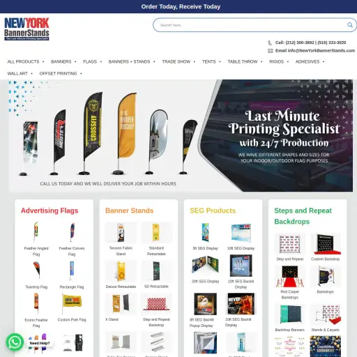 New York Banner Stands - Banner Printing Same Day