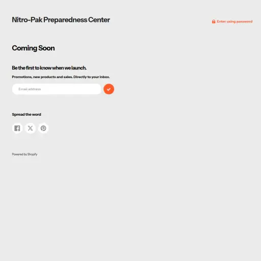 Nitro-Pak Preparedness Center