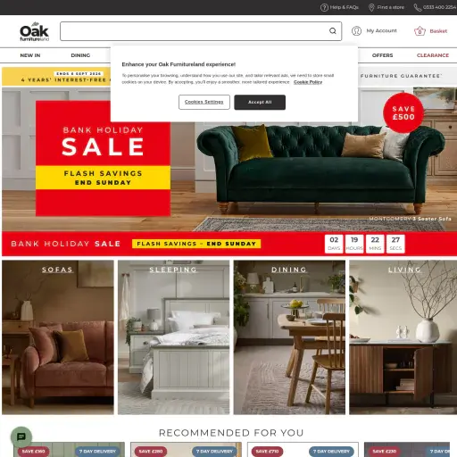 Oak Furnitureland USA