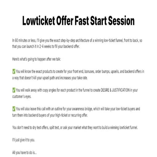 Offer Consulting