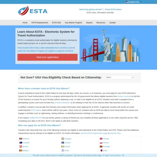 U.S. ESTA Service