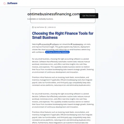 OnTime Business Financing