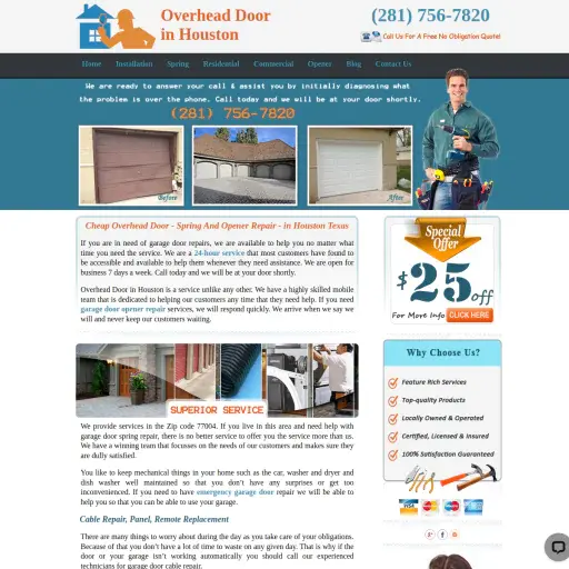 Overhead Door in Houston