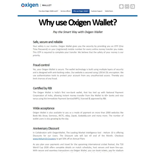 Oxigen Wallet