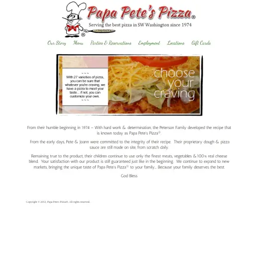 Papa Pete’s Pizza