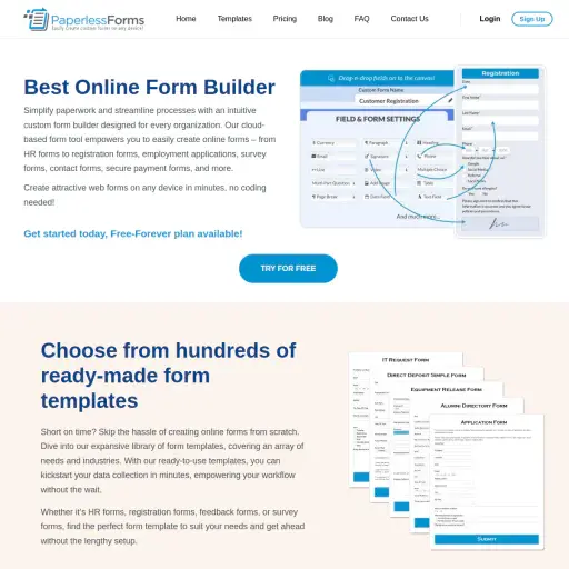 Paperless Forms