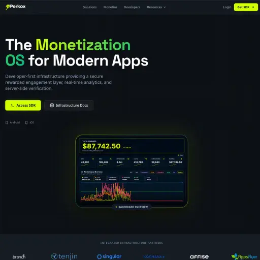 Perkox offer wall ad network & App Monetization
