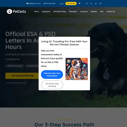 Petcerts ESA/PSD Letters