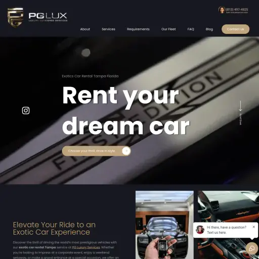 Exotic Car Rental - PG LUX Luxury Concierge Services