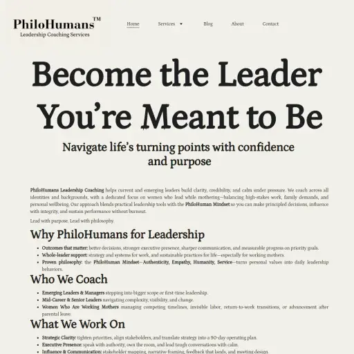 PhiloHumans Executive Coaching