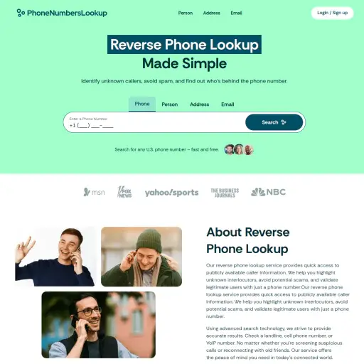 Phonenumberslookup