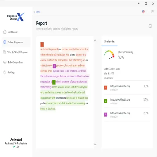 Plagiarism Checker X, LLC