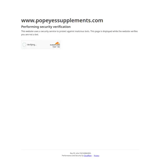 Popeye's® Supplements Canada