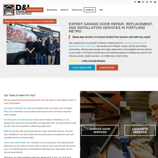 D&L Garage Doors & Locksmith